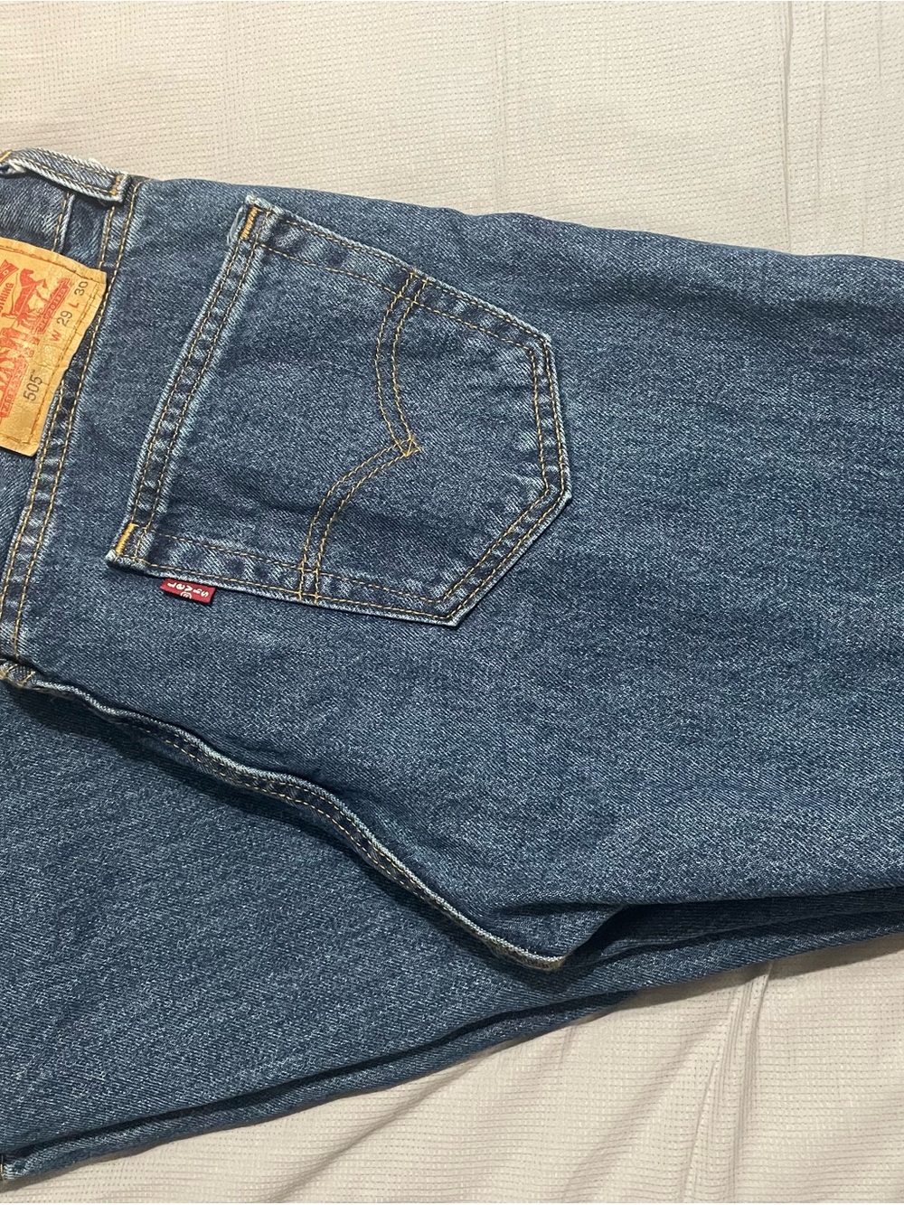 Levi's Men’s Blue Denim Jeans - Classic Back Pocket Style